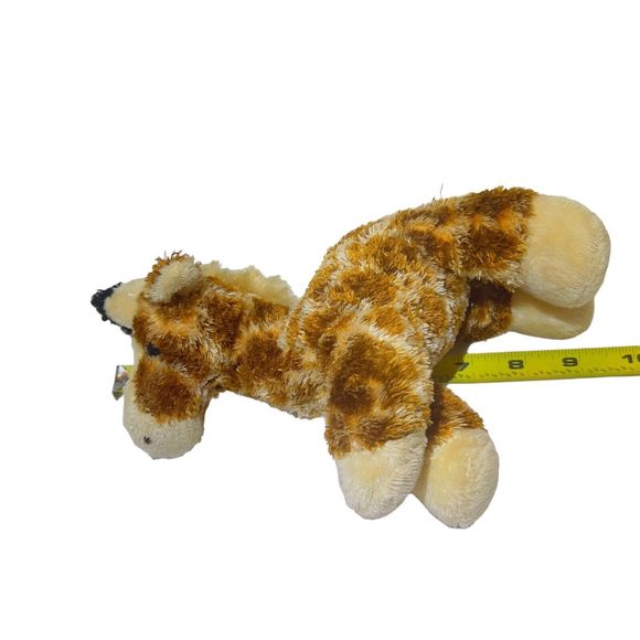 Aurora Gigi Giraffe Plush Beanbag Brown Mini Stuffed Animal 9" Toy - Picture 12 of 13